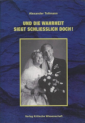 Svatební fotografie na obálce manželovy autobiografické knihy (Verlag Kritische Wissenschaft, 2017)