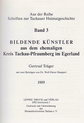 Vazba a titulní list její práce (Lewke Druck und Verlag, 1989)