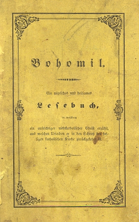 Vazba a titulní list (1848) spisu pozdějšího biskupa českobudějovického (Jirsík se jím stal v roce 1851), který Trinks přeložil do němčiny