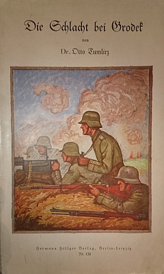 Kniha Otto Tumlirze pro mládež, vydaná roku 1915 (Hermann Hillger Verlag ), pojednává o bitvě s ruskou armádou rok předtím, události v rakouské literatuře památnou už tím, že o ní napsal pod titulem "Grodek" svou poslední báseň nebohý Georg Trakl (1887-1914)