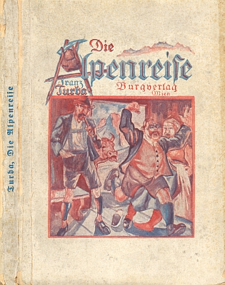 Obálka (1924) jedné z jeho knih, vydané nakladatelstvím Burgverlag