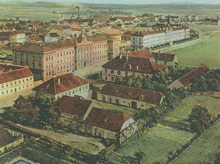 V září 1846 zakoupili Schwarzenbergové cukrovar na českobudějovickém Lineckém předměstí v dnešní ulici Boženy Němcové (tehdy zvané Schwarzenberská ulice), kde vznikla hospoda "U tetřeva" (na pohlednici asi z roku 1908 hostinec se dvorem /budova stojí dodnes/ v popředí)