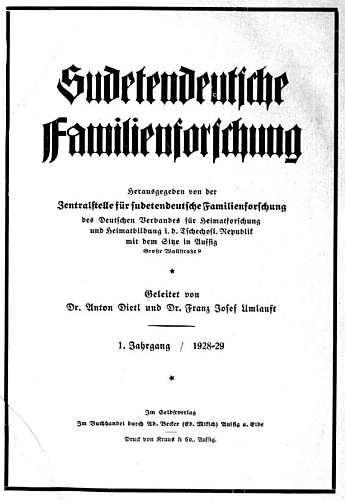 Titulní list prvního ročníku nedocenitelného časopisu, vycházejícího v letech 1928-1939, který spoluvedl