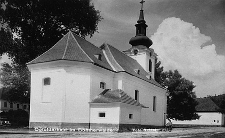 Jablonecký kostel Nalezení Svatého kříže na dalším Seidelově snímku