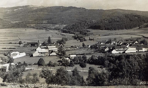 Křenov na meziválečné pohlednici