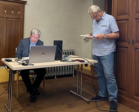 ... a tři dny předtím s Reinholdem Finkem v Českém Krumlově