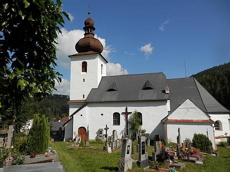 Rejštejnský kostel dnes (2022)