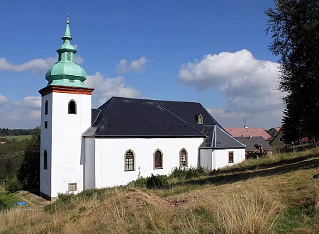 Kostel sv. Michaela archanděla v Nové Vsi v Horách, kde byl pokřtěn, na počátku 21. století zpustlý, se dočkal v letech 2021-2023 obnovy