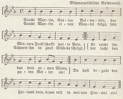 Vazba prvního vydání bratrovy šumavské "noční hry" o 3 jednáních "Das Sankt Martini Haus" z roku 1925 a noty k závěrečné písni na "lidový šumavský nápěv"