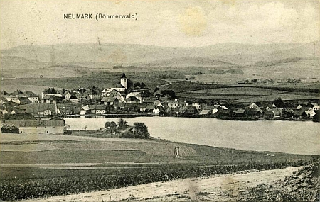 Všeruby na pohlednici Josefa Seidela, vydané roku 1912