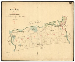 Hospodářská mapa revíru Modrava (evidenční list 1902), kterou zakreslil
(klikněte na náhledy pro digitalizovanou mapu)