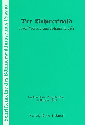 Obálka (1996) reprintu jeho knihy o Šumavě v pasovském nakladatelství Baierl (viz i Jan Krejčí)