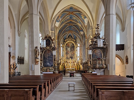 Jihlavský kostel sv. Jakuba většího, u kterého latinská škola stávala