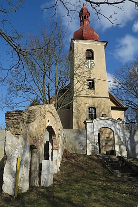 Kostel sv. Osvalda v rodných Nebanicích