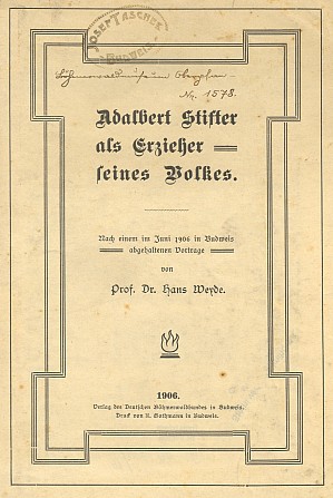 Obálka (1906) s razítkem Josefa Tascheka a inventárním
číslem fondu Šumavského muzea v Horní Plané