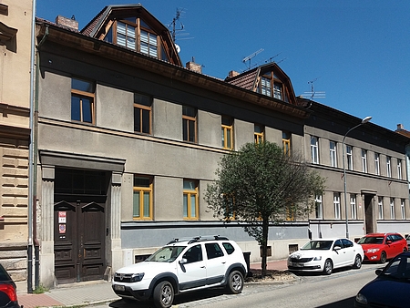 Dům čp. 21 v českobudějovické Skuherského ulici, kde žil a zemřel