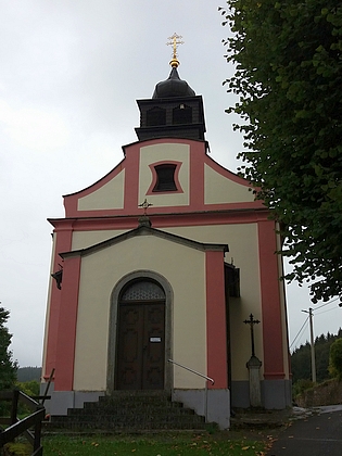 Opravený kostel Panny Marie Bolestné...