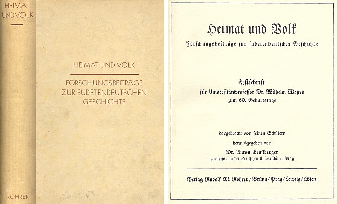 Vazba (1937) a titulní list knihy, v níž jeho studie vyšla (nakladatel Rudolf M. Rohrer, Brno)