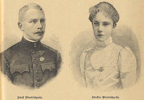 Otto Weriand Hugo Ernst kníže Windisch-Grätz z mladší větve rodu se roku 1902 oženil s vnučkou císaře Františka Josefa, po jehož smrti bylo ovšem roku 1919 manželství rozloučeno a dcera korunního prince Rudolfa, nazývaná také "rudá arcivévodkyně" se nakonec po dlouhé známosti roku 1948 vdala za sociálně-demokratického politika Leopolda Petzneka, vězně nacistického koncentračního tábora a prvního prezidenta rakouského Státního účetního dvora (tj. obdoby Státního kontrolního úřadu) po druhé světové válce