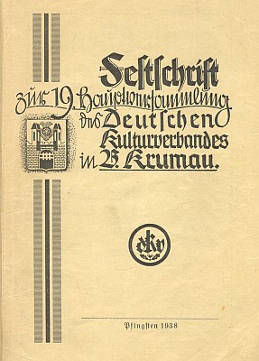 Obálka (1938) knihy, v níž vyšla jeho studie