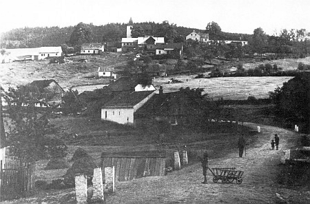 Albrechtice na staré pohlednici