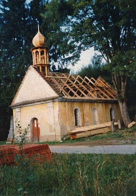 Rekonstrukce kaple v Kuří