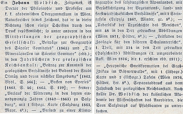 O něm ve Wurzbachově životopisném lexikonu osobností císařství rakouského