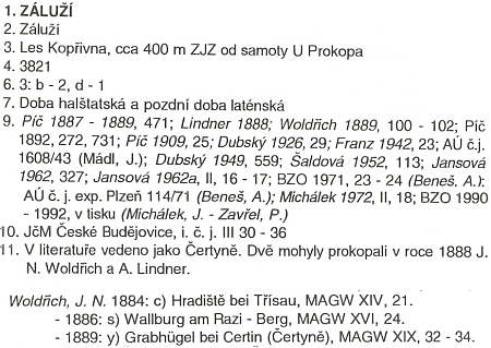 Jeho účast na výzkumu mohyl u Čertyně dokládá v seznamu ke knize o archeologických památkách na Českokrumlovsku titul jeho příspěvku do časopisu Mitteilungen der Antropologischen Gesellschaft in Wien z roku 1889