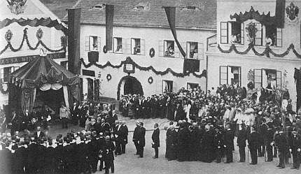 Císař pán ve Vimperku 8. září roku 1905