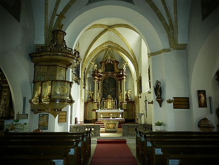 Farní kostel sv. Ruperta v Traismauer, kde zemřel a je pochován