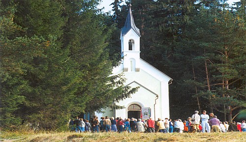 Září 1993 - znovuvysvěcení kaple Hohe Marter