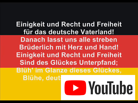 Německá hymna v původním a současném znění na YouTube